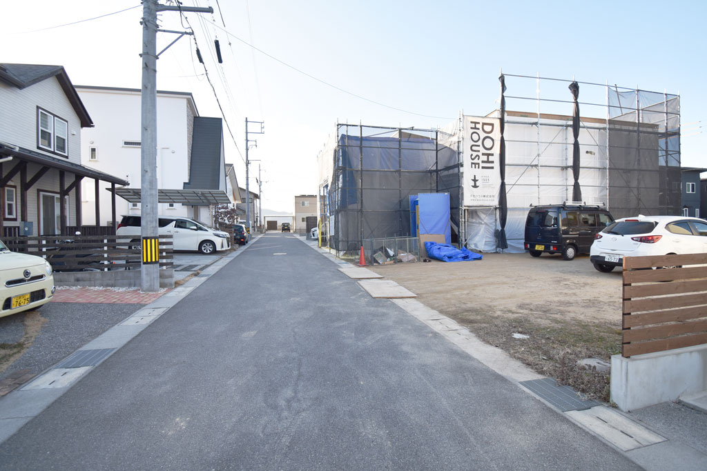 新しい住まいが揃う綺麗な街