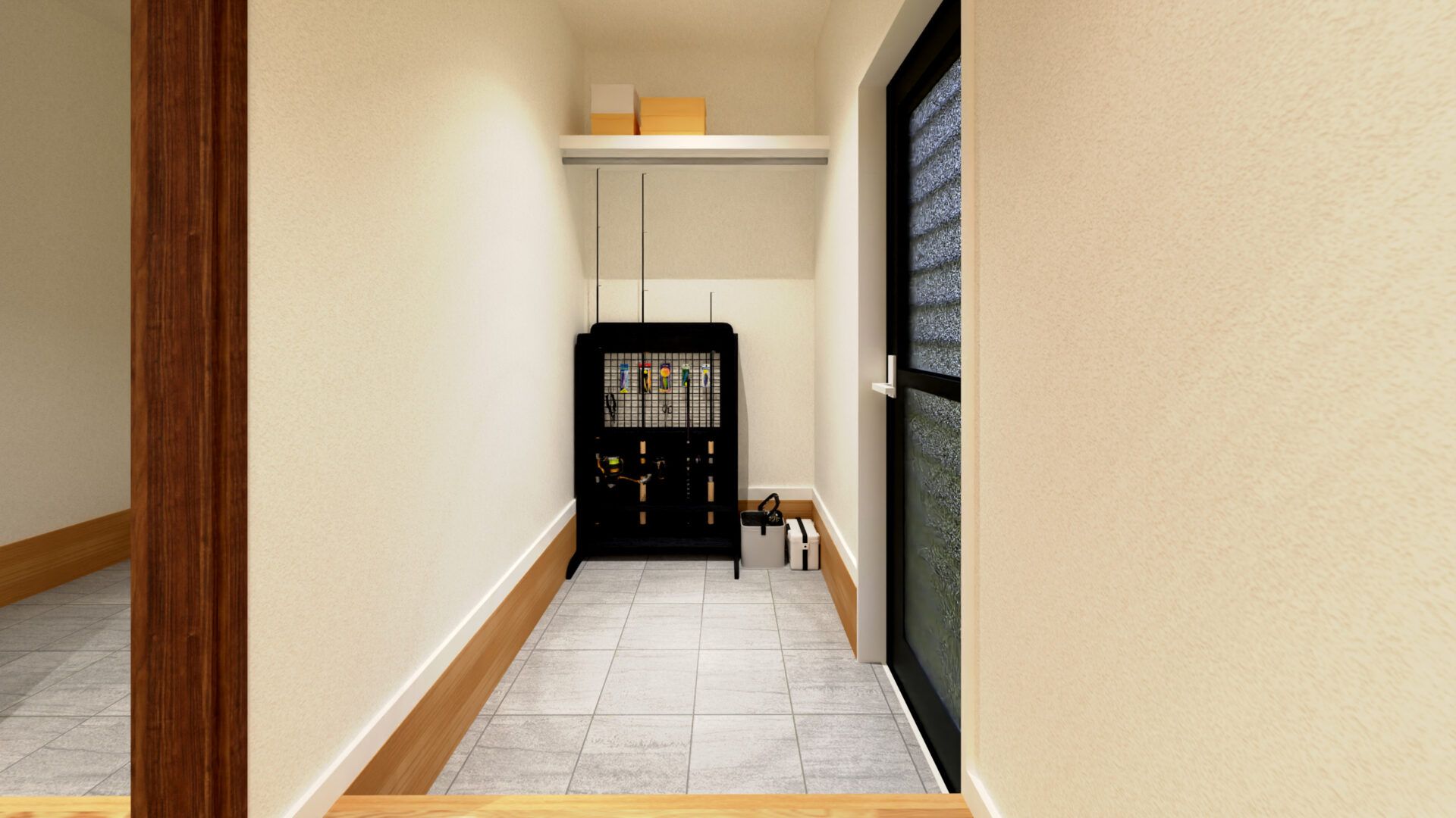 釣り具用スペース