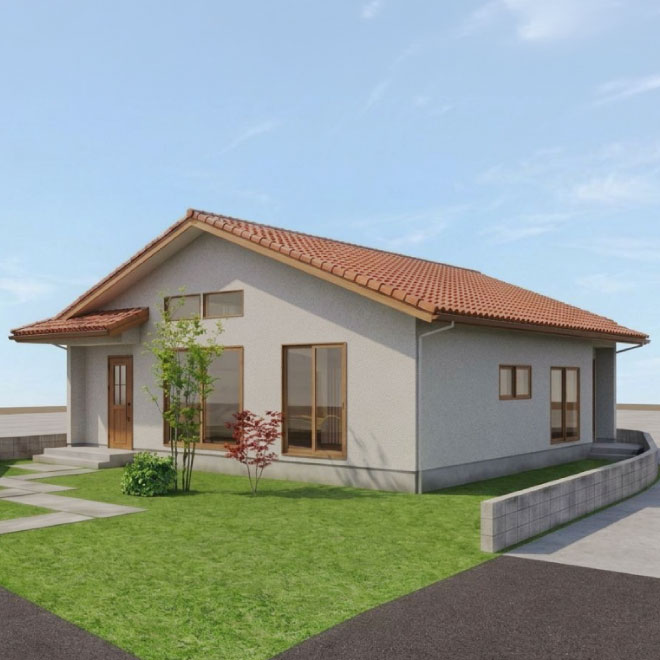 【注文住宅実例/完成見学会】O様邸 完全分離型　平屋2世帯住宅